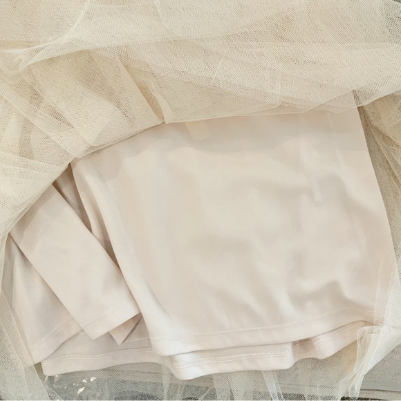 LC Lauren Conrad NWT Cream Lined Tulle Skirt Size XS - Picture 6 of 10